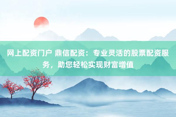 网上配资门户 鼎信配资：专业灵活的股票配资服务，助您轻松实现财富增值