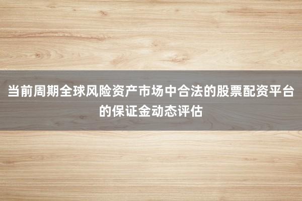 当前周期全球风险资产市场中合法的股票配资平台的保证金动态评估